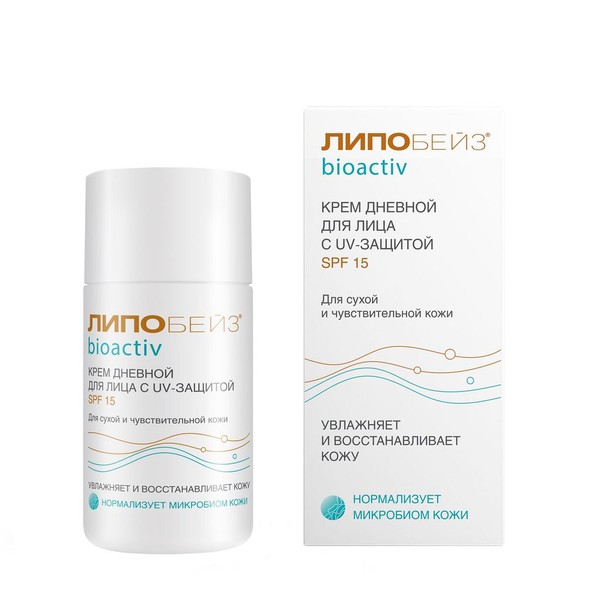 ЛИПОБЕЙЗ BIOACTIV КРЕМ Д/ЛИЦА ДНЕВНОЙ С UV-ЗАЩИТОЙ SPF 15 КРЕМ ДЛЯ ЛИЦА 50 МЛ №1