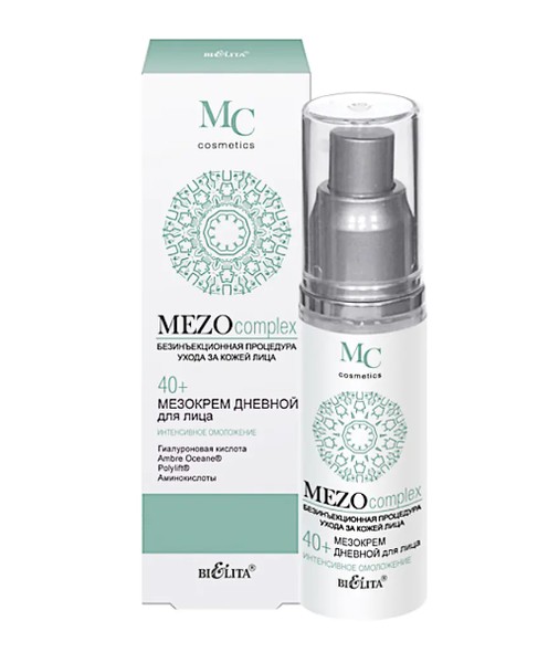 БЕЛИТА MEZO COMPLEX МЕЗОКРЕМ Д/ЛИЦА ДНЕВНОЙ 40+ ИНТЕНСИВНОЕ ОМОЛОЖЕНИЕ КОСМЕТИЧЕСКИЙ КРЕМ 50 МЛ №1