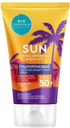 BIO COSMETOLOG PROFESSIONAL СОЛНЦЕЗАЩИТНЫЙ КРЕМ Д/ЛИЦА ГИАЛУРОНОВЫЙ SPF 50 КРЕМ СОЛНЦЕЗАЩИТНЫЙ 150 МЛ №1
