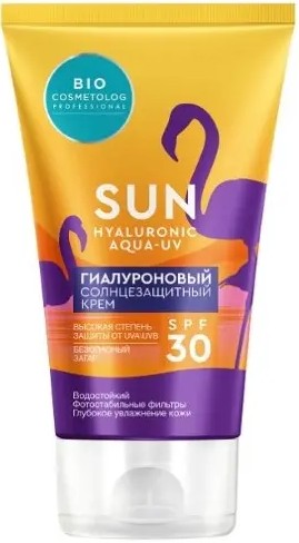 BIO COSMETOLOG PROFESSIONAL СОЛНЦЕЗАЩИТ КРЕМ Д/ЛИЦА ГИАЛУРОНОВЫЙ SPF 30 КРЕМ СОЛНЦЕЗАЩИТНЫЙ 150 МЛ №1