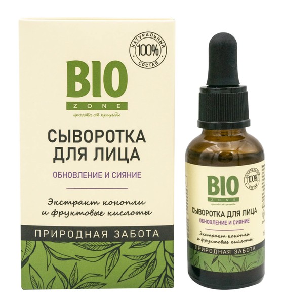BIOZONE/БИОЗОН СЫВОРОТКА Д/ЛИЦА ИНТЕНСИВ УВЛАЖНЕНИЕ ЭКСТР КОНОПЛИ/ГИАЛУРОН КИСЛОТА КОСМЕТИЧЕСКАЯ СЫВОРОТКА 30 МЛ №1