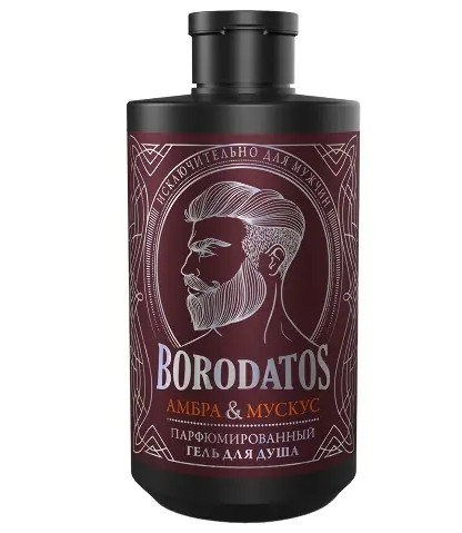 BORODATOS ГЕЛЬ Д/ДУША ПАРФЮМИРОВАННЫЙ АМБРА МУСКУС ГЕЛЬ ДЛЯ ДУША 400 МЛ №1