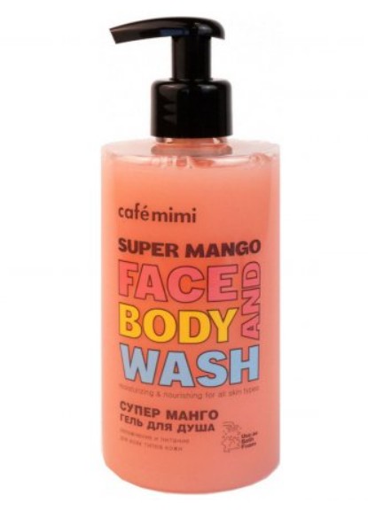 CAFE MIMI SUPER FRUIT SUPER MANGO ГЕЛЬ Д/ДУША СУПЕР МАНГО ГЕЛЬ ДЛЯ ДУША 450 МЛ №1