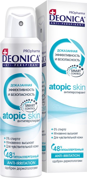 DEONICA АНТИПЕРСПИРАНТ ATOPIC SKIN ДЕЗОДОРАНТ 150 МЛ №1