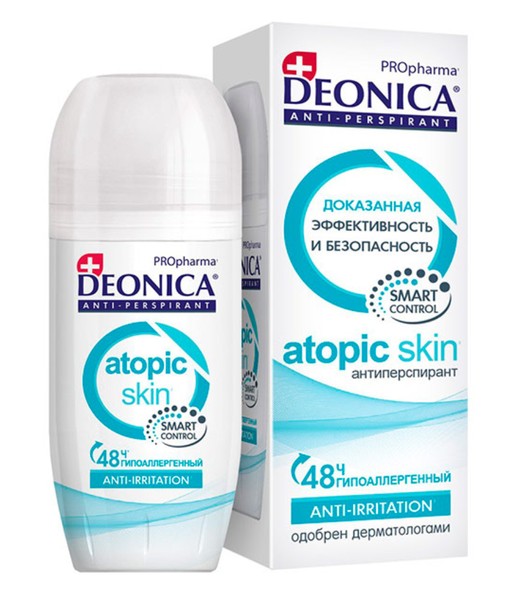 DEONICA АНТИПЕРСПЕРАНТ РОЛИК ATOPIC SKIN ДЕЗОДОРАНТ 50 МЛ №1
