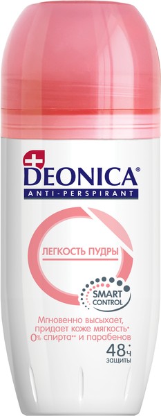 DEONICA АНТИПЕРСПИРАНТ ЛЕГКОСТЬ ПУДРЫ ДЕЗОДОРАНТ 50 МЛ №1