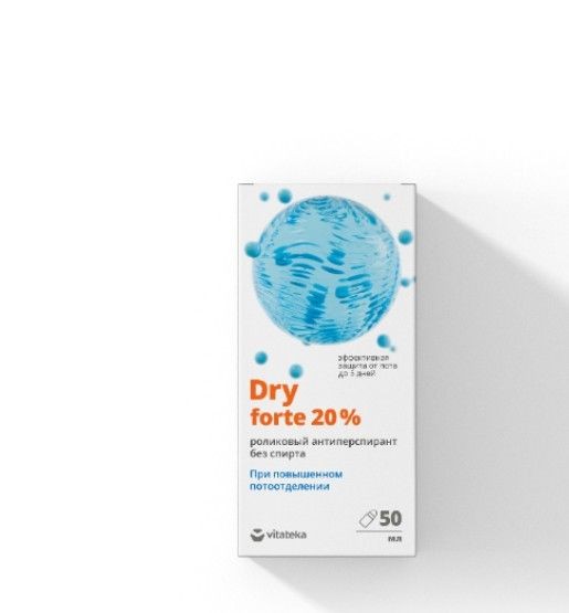VITATEKA/ВИТАТЕКА АНТИПЕРСПИРАНТ DRY FORTE РОЛИКОВЫЙ ДЕЗОДОРАНТ 20% 50 МЛ №1