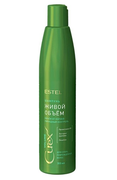 ESTEL CUREX VOLUME ШАМПУНЬ Д/ВОЛОС ЖИВОЙ ОБЪЕМ Д/СУХИХ/ПОВРЕЖД ВОЛОС ШАМПУНЬ ДЛЯ ВОЛОС 300 МЛ №1