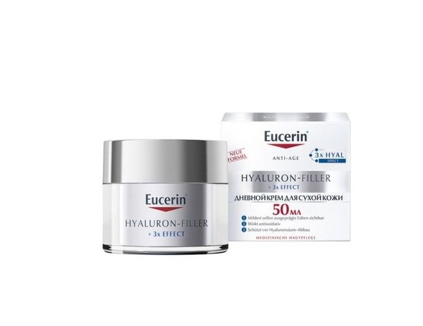 EUCERIN HYALURON-FILLER КРЕМ Д/ДНЕВНОГО УХОДА ЗА СУХОЙ ЧУВСТВИТЕЛЬНОЙ КОЖЕЙ SPF15 КРЕМ ДЛЯ ЛИЦА И ШЕИ  50 МЛ №1