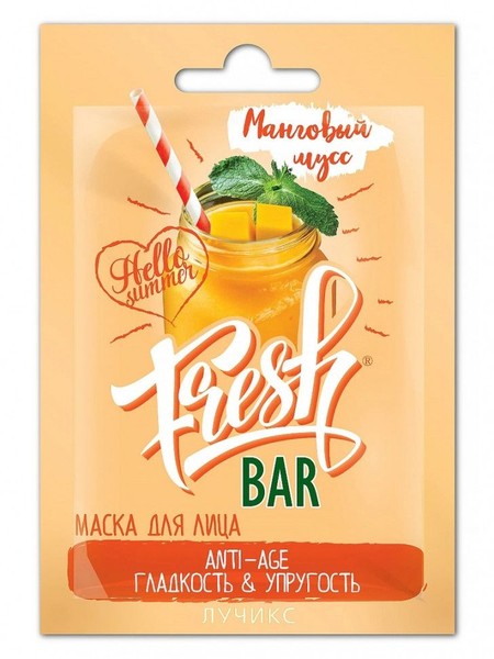 FRESHBAR МАСКА Д/ЛИЦА МАНГОВЫЙ МУСС МАСКА 12 МЛ №1