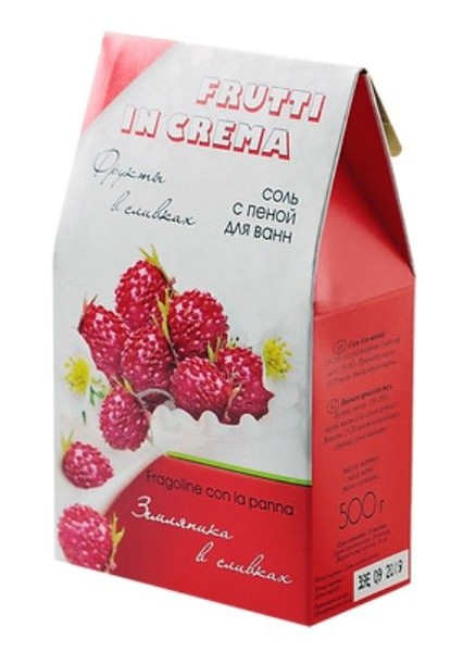 СЕВЕРНАЯ ЖЕМЧУЖИНА FRUTTI IN CREMA СОЛЬ Д/ВАНН ЗЕМЛЯНИКА В СЛИВКАХ СОЛЬ ДЛЯ ВАННЫ 500 Г №1