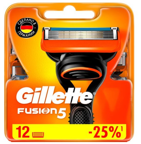 GILLETTE FUSION СМЕННАЯ КАССЕТА Д/БРИТЬЯ КАССЕТЫ   №12