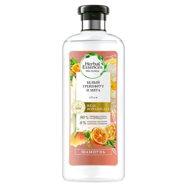 HERBAL ESSENCES ШАМПУНЬ БЕЛЫЙ ГРЕЙПФРУТ/МЯТА ШАМПУНЬ 400 МЛ №1