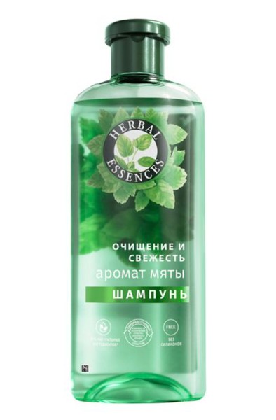 HERBAL ESSENCES ШАМПУНЬ Д/ВОЛОС ОЧИЩЕНИЕ И СВЕЖЕСТЬ АРОМАТ МЯТЫ ШАМПУНЬ ДЛЯ ВОЛОС 350 МЛ №1