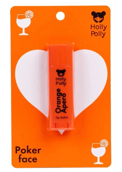 HOLLY POLLY POKER FACE БАЛЬЗАМ Д/ГУБ ORANGE APERO/АПЕЛЬСИНОВЫЙ АПЕРОЛЬ БАЛЬЗАМ ДЛЯ ГУБ 4,8 Г №1