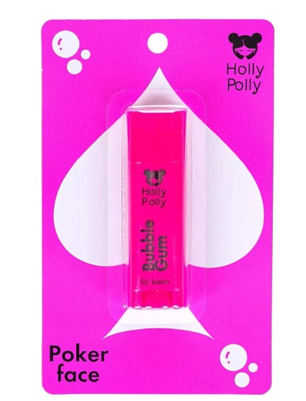 HOLLY POLLY POKER FACE БАЛЬЗАМ Д/ГУБ BUBBLE GUM БАЛЬЗАМ ДЛЯ ГУБ 4,8 Г №1