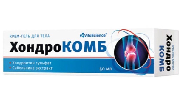 VITALIFE/VITASCIENCE ХОНДРОКОМБ КРЕМ-ГЕЛЬ Д/ТЕЛА ХОНДРОИТИН/САБЕЛЬНИК КОСМЕТИЧЕСКИЙ ГЕЛЬ 50 МЛ №1
