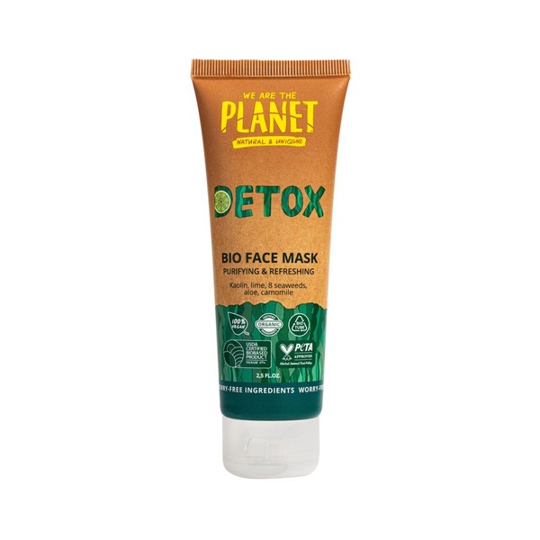 WE ARE THE PLANET DETOX МАСКА Д/ЛИЦА ОЧИЩАЮЩАЯ ГЛИНЯНАЯ МАСКА ДЛЯ ЛИЦА  75 МЛ №1