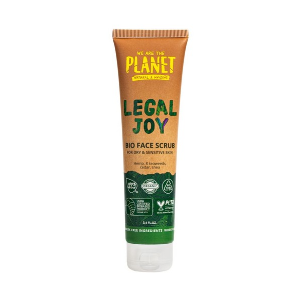 WE ARE THE PLANET LEGAL JOY СКРАБ Д/ЛИЦА ДЛЯ СУХОЙ И ЧУВСТВИТЕЛЬНОЙ КОЖИ СКРАБ ДЛЯ ЛИЦА  100 МЛ №1