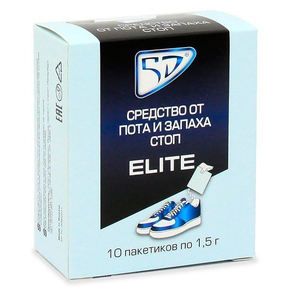 5D ELITE СРЕДСТВО Д/НОГ ОТ ПОТА И ЗАПАХА