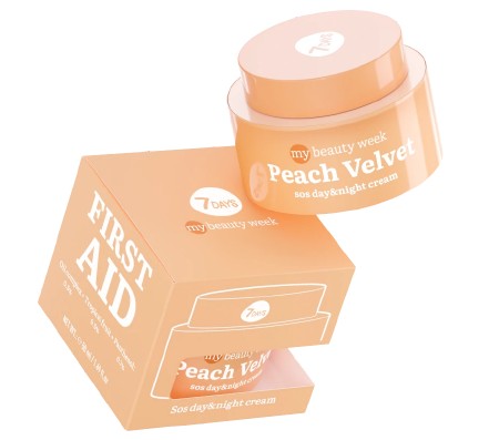 7 ДЕЙС (7 DAYS) MY BEAUTY WEEK PEACH VELVET КРЕМ ДЛЯ ЛИЦА ВОССТАНАВЛИВАЮЩИЙ С ПАНТЕНОЛОМ