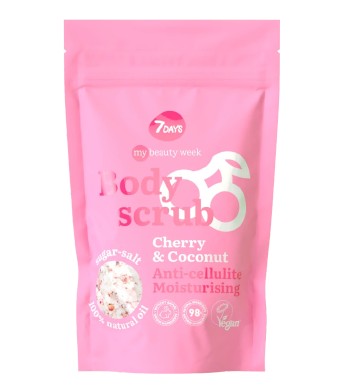 7 ДЕЙС (7 DAYS) MY BEAUTY WEEK СКРАБ ДЛЯ ТЕЛА САХАРНО-СОЛЕВОЙ УВЛАЖНЯЮЩИЙ CHERRY&COCONUT