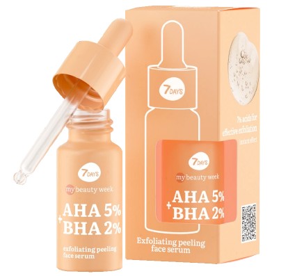 7 ДЕЙС (7 DAYS) MY BEAUTY WEEK СЫВОРОТКА-ПИЛИНГ ДЛЯ ЛИЦА AHA 5%+BHA 2%