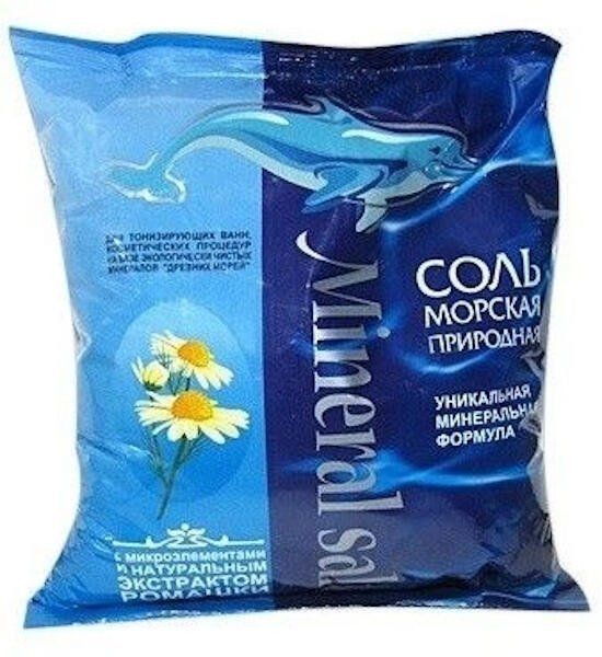 ГРИНПРОМ СОЛЬ Д/ВАНН МОРСКАЯ С ЭКСТР РОМАШКИ СОЛЬ ДЛЯ ВАННЫ 1000 Г №1