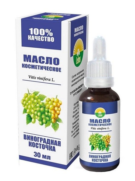 LEKUS МАСЛО КОСМЕТИЧЕСКОЕ ВИНОГРАДНАЯ КОСТОЧКА КОСМЕТИЧЕСКОЕ МАСЛО  30 МЛ №1