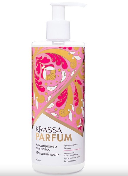 KRASSA PARFUM ИЗЯЩНЫЙ ШЁЛК КОНДИЦИОНЕР Д/ВОЛОС КОСМЕТИЧЕСКИЙ КОНДИЦИОНЕР  400 МЛ №1