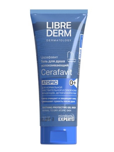 LIBREDERM CERAFAVIT ГЕЛЬ Д/ДУША С ЗАЩИТНЫМИ СВОЙСТВАМИ УСПОКАИВАЮЩИЙ ГЕЛЬ ДЛЯ ДУША  200 МЛ №1