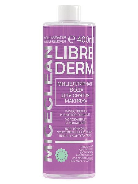 LIBREDERM MICECLEAN SENSE ВОДА МИЦЕЛЛЯРНАЯ Д/ЧУВСТВИТ КОЖИ ВОДА МИЦЕЛЛЯРНАЯ  400 МЛ №1