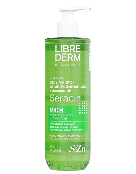 LIBREDERM СЕРАЦИН ГЕЛЬ ДЛЯ ЛИЦА МИКРООТШЕЛУШИВАЮЩИЙ ОЧИЩАЮЩИЙ ГЕЛЬ ДЛЯ УМЫВАНИЯ  400 МЛ №1