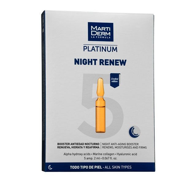 MARTIDERM PLATINUM NIGHT RENEW СЫВОРОТКА КОСМЕТИЧЕСКАЯ СЫВОРОТКА  2 МЛ №5