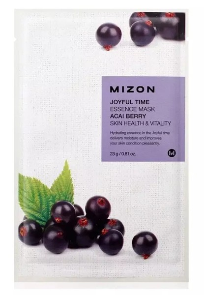 MIZON ACAI BERRY МАСКА ТКАНЕВАЯ Д/ЛИЦА С ЭКСТРАКТОМ ЯГОД АСАИ МАСКА ДЛЯ ЛИЦА 23 МЛ №1