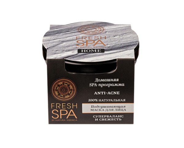 NATURA SIBERICA FRESH SPA HOME МАСКА ДЛЯ ЛИЦА ПОДСУШИВАЮЩАЯ ANTI-ACNE МАСКА ДЛЯ ЛИЦА 75 МЛ №1