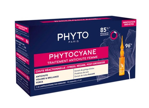 PHYTOSOLBA ФИТОЦИАН СЫВОРОТКА ПРОТИВ РЕАКЦИОННОГО ВЫПАДЕНИЯ ВОЛОС Д/ЖЕНЩИН КОСМЕТИЧЕСКАЯ СЫВОРОТКА 5 МЛ №12