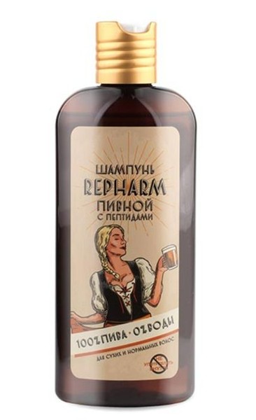 REPHARM ШАМПУНЬ Д/СУХИХ И НОРМ ВОЛОС ПИВНОЙ С ПЕПТИДАМИ ШАМПУНЬ 250 МЛ №1
