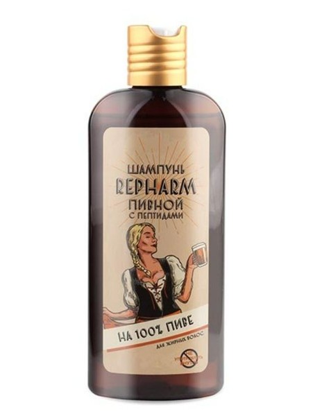 REPHARM ШАМПУНЬ Д/ЖИРНЫХ ВОЛОС ПИВНОЙ С ПЕПТИДАМИ ШАМПУНЬ 250 МЛ №1