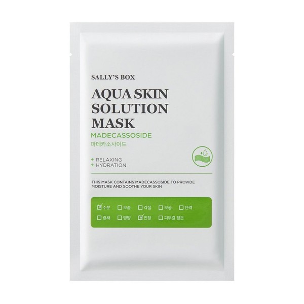 SALLYS BOX МАСКА ТКАНЕВАЯ ДЛЯ ЛИЦА С МАДЕКАССОСИДОМ УСПОКАИВАЮЩАЯ МАСКА ТКАНЕВАЯ 22 МЛ №1