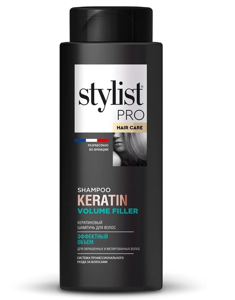 STYLIST PRO HAIR CARE KERATIN ШАМПУНЬ Д/ВОЛОС ЭФФЕКТНЫЙ ОБЪЕМ КЕРАТИНОВЫЙ ШАМПУНЬ ДЛЯ ВОЛОС  280 МЛ №1