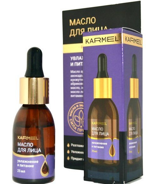 KARMEL МАСЛО Д/ЛИЦА УВЛАЖНЕНИЕ И ПИТАНИЕ КОСМЕТИЧЕСКОЕ МАСЛО 25 МЛ №1