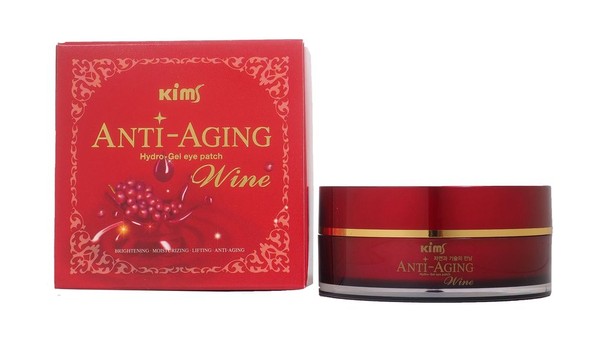 KIMS ANTI-AGING ПАТЧИ Д/ОБЛАСТИ ВОКРУГ ГЛАЗ ВИННЫЕ КОСМЕТИЧЕСКИЕ ПАТЧИ   №60