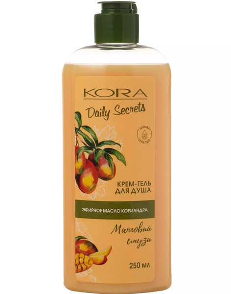 КОРА DAILY SECRETS КРЕМ-ГЕЛЬ Д/ДУША МАНГОВЫЙ СМУЗИ КРЕМ-ГЕЛЬ ДЛЯ ДУША 250 МЛ №1