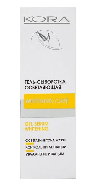 КОРА ГЕЛЬ-СЫВОРОТКА ДЛЯ ЛИЦА ОСВЕТЛЯЮЩАЯ ГЕЛЬ-СЫВОРОТКА 30 МЛ №1