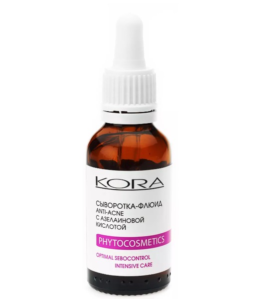 КОРА АНТИ-АКНЕ СЫВОРОТКА-ФЛЮИД С АЗЕЛАИНОВОЙ КИСЛОТОЙ КОСМЕТИЧЕСКАЯ СЫВОРОТКА 30 МЛ №1