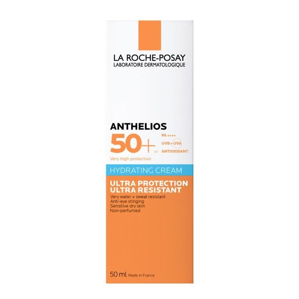 LA ROCHE-POSAY ANTHELIOS ULTRA КРЕМ СОЛНЦЕЗАЩИТНЫЙ УВЛАЖНЯЮЩИЙ Д/ЛИЦА И КОЖИ ВОКРУГ ГЛАЗ SPF 50+ КОСМЕТИЧЕСКИЙ КРЕМ 50 МЛ №1