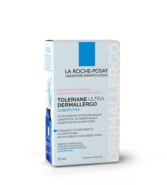LA ROCHE-POSAY TOLERIANE ULTRA DERMALLERGO СЫВОРОТКА ИНТЕНСИВНАЯ/УСПОКАИВАЮЩАЯ КОСМЕТИЧЕСКАЯ СЫВОРОТКА  20 МЛ №1