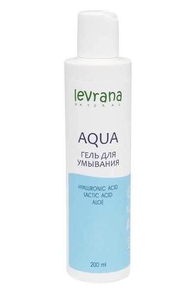 LEVRANA ГЕЛЬ Д/УМЫВАНИЯ ЛИЦА AQUA ГЕЛЬ ДЛЯ УМЫВАНИЯ 200 МЛ №1