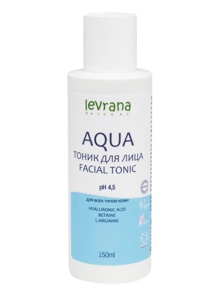 LEVRANA AQUA ТОНИК Д/ЛИЦА Д/ВСЕХ ТИПОВ КОЖИ ТОНИК ДЛЯ ЛИЦА 150 МЛ №1